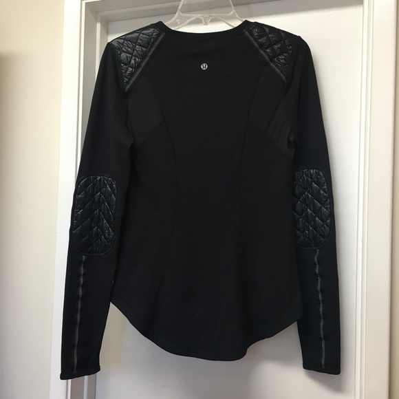 Lululemon Black Quilted Ice Queen Long Sleeve Top - Picture 11 of 13